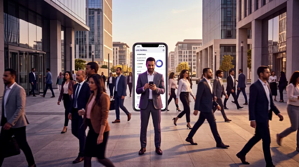 داشبورد المرتبات بيعرض المستحق الحالي والإجمالي المتوقع لآخر الشهر